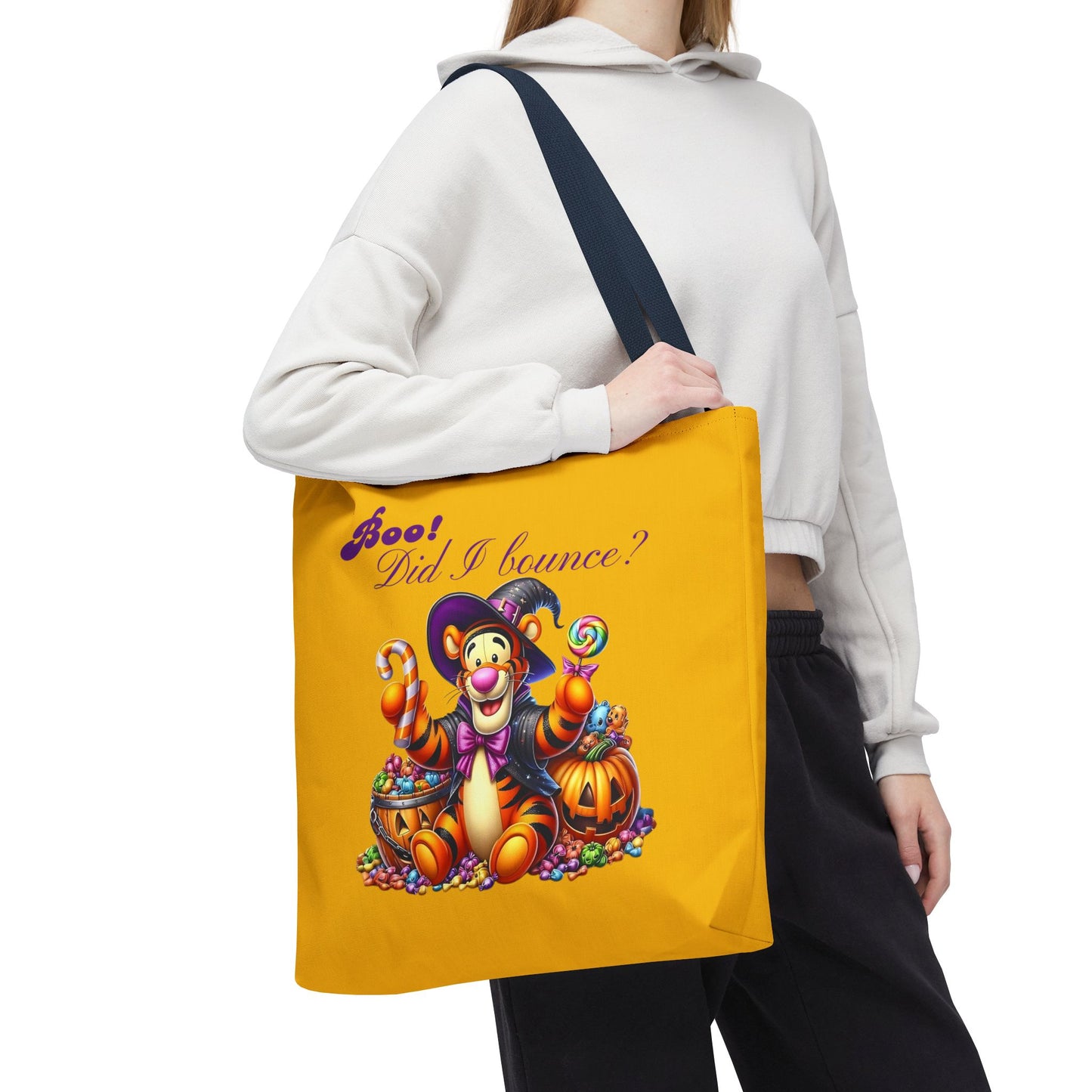 Halloween Tote Bag - Boo! Did I Bounce? Fun Trick or Treat Bag, Cute Gift for Halloween Lovers, Seasonal Shopping Bag, Fall Decor - Ghita Shop