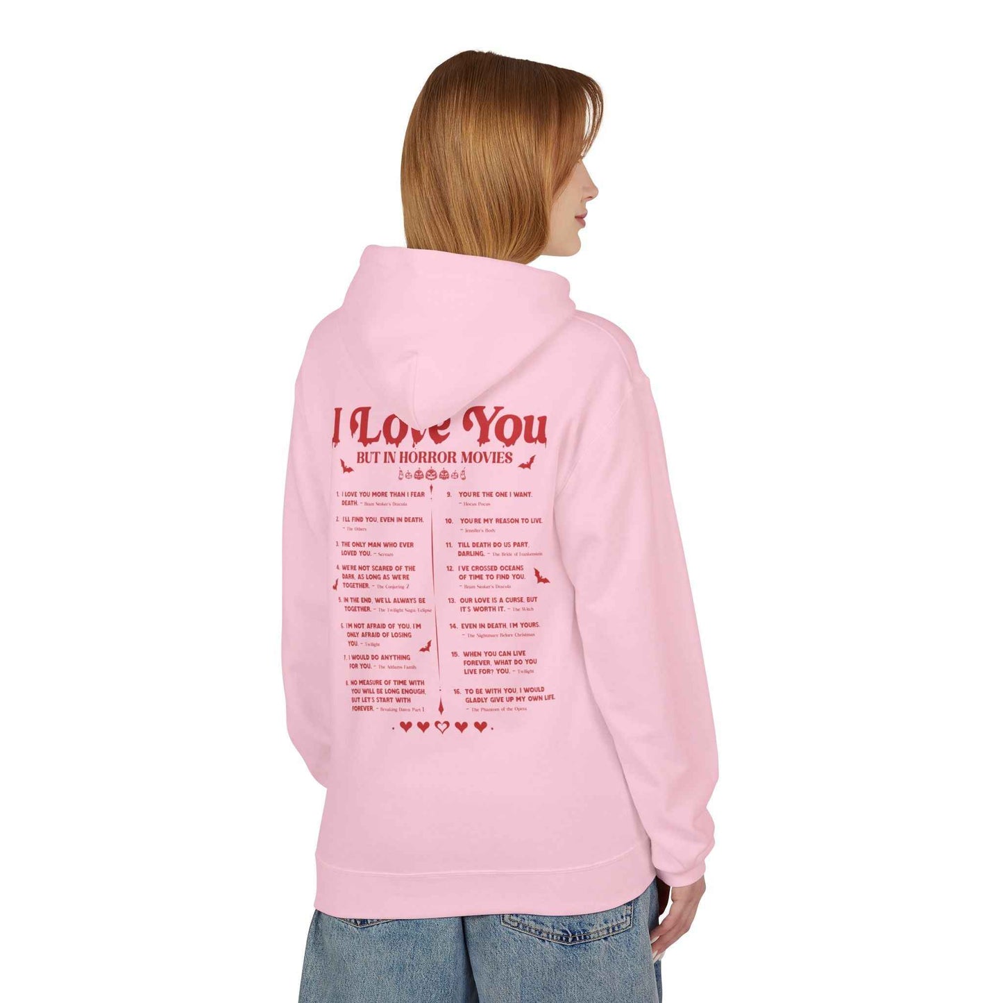 Horror Movie Lover Hoodie - Halloween Love Quotes Sweatshirt for Fans