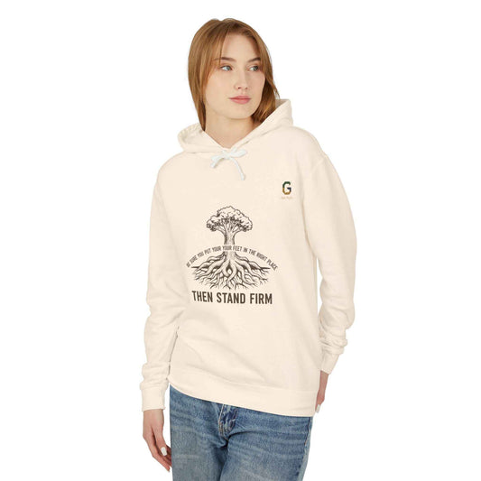 Inspirational Lightweight Hoodie for Men and Women - Then Stand Firm