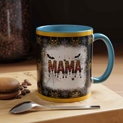 Spooky Mama Coffee Mug - Unique Personalized Halloween Gift, Goth Decor, Witchy Mug