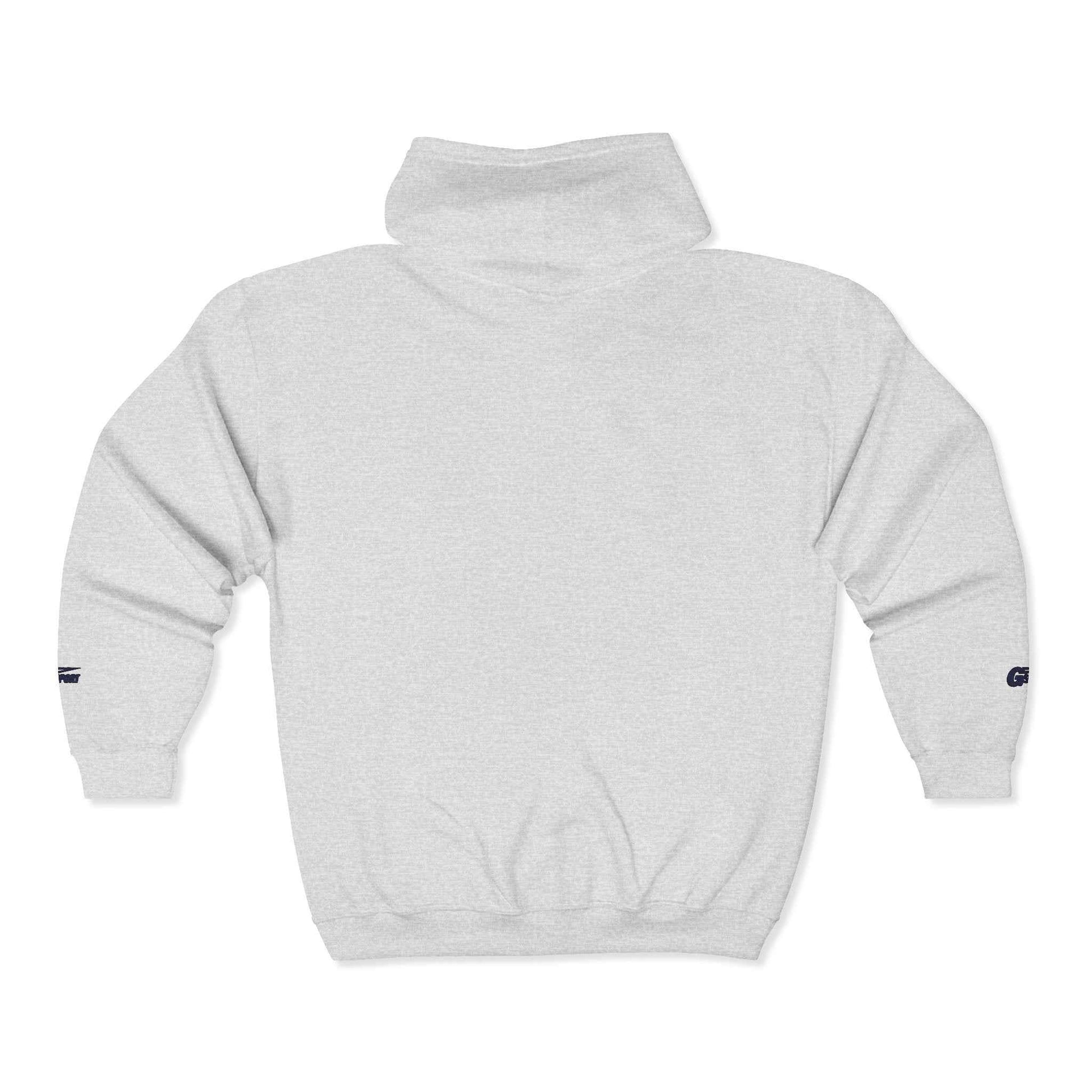 Zip Hoodie with Small Chest Logo – Casual Champion-Inspired Full-Zip Sweatshirt