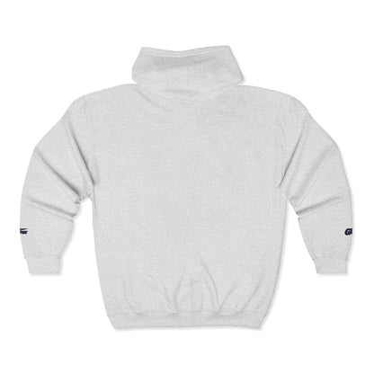 Zip Hoodie with Small Chest Logo – Casual Champion-Inspired Full-Zip Sweatshirt