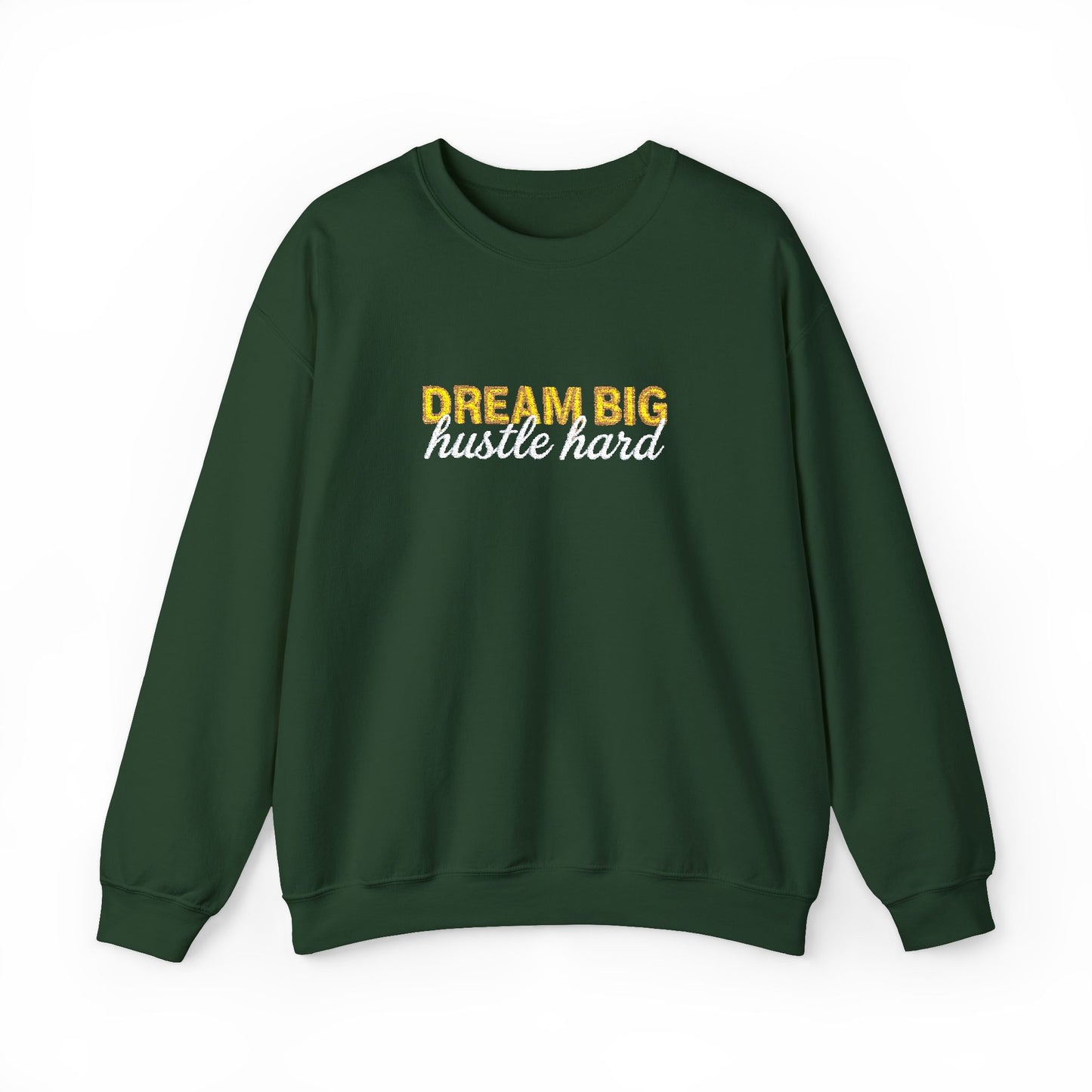 Dream Big Floral Sweatshirt - Inspirational Crewneck Pullover "Dream Big, Sparkle Fierce" - Ghita Shop