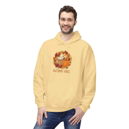 Autumn Vibes Fleece Hoodie - Perfect Autumn Fleece Hoodie for Cozy Fall Days