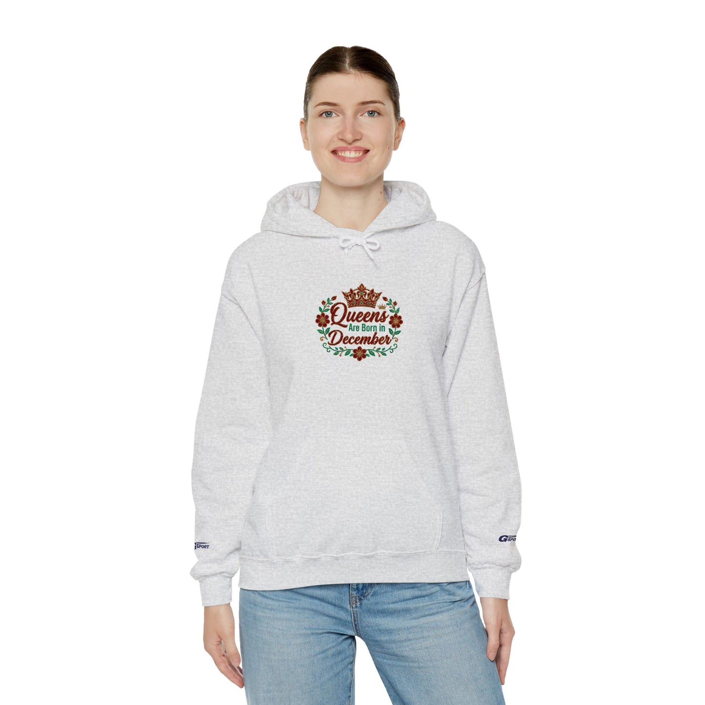 December Queen Hoodie - Queens Are Born in December Crown Birthday Sweatshirt - Ghita Shop
