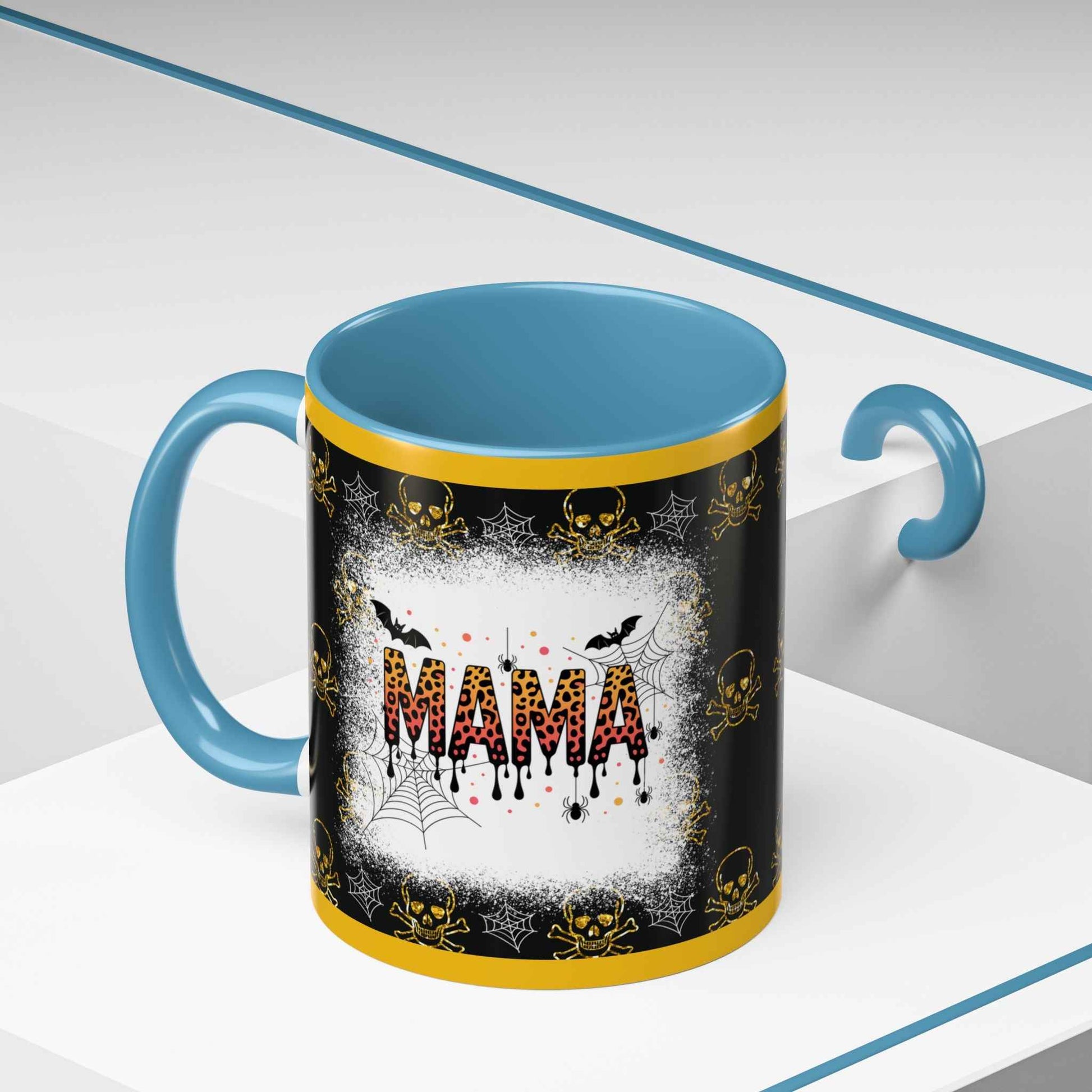 Spooky Mama Coffee Mug - Unique Personalized Halloween Gift, Goth Decor, Witchy Mug