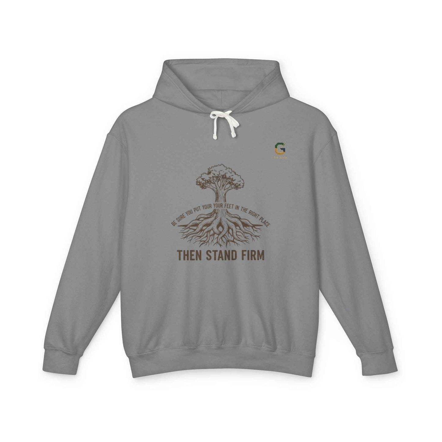 Inspirational Lightweight Hoodie for Men and Women - Then Stand Firm