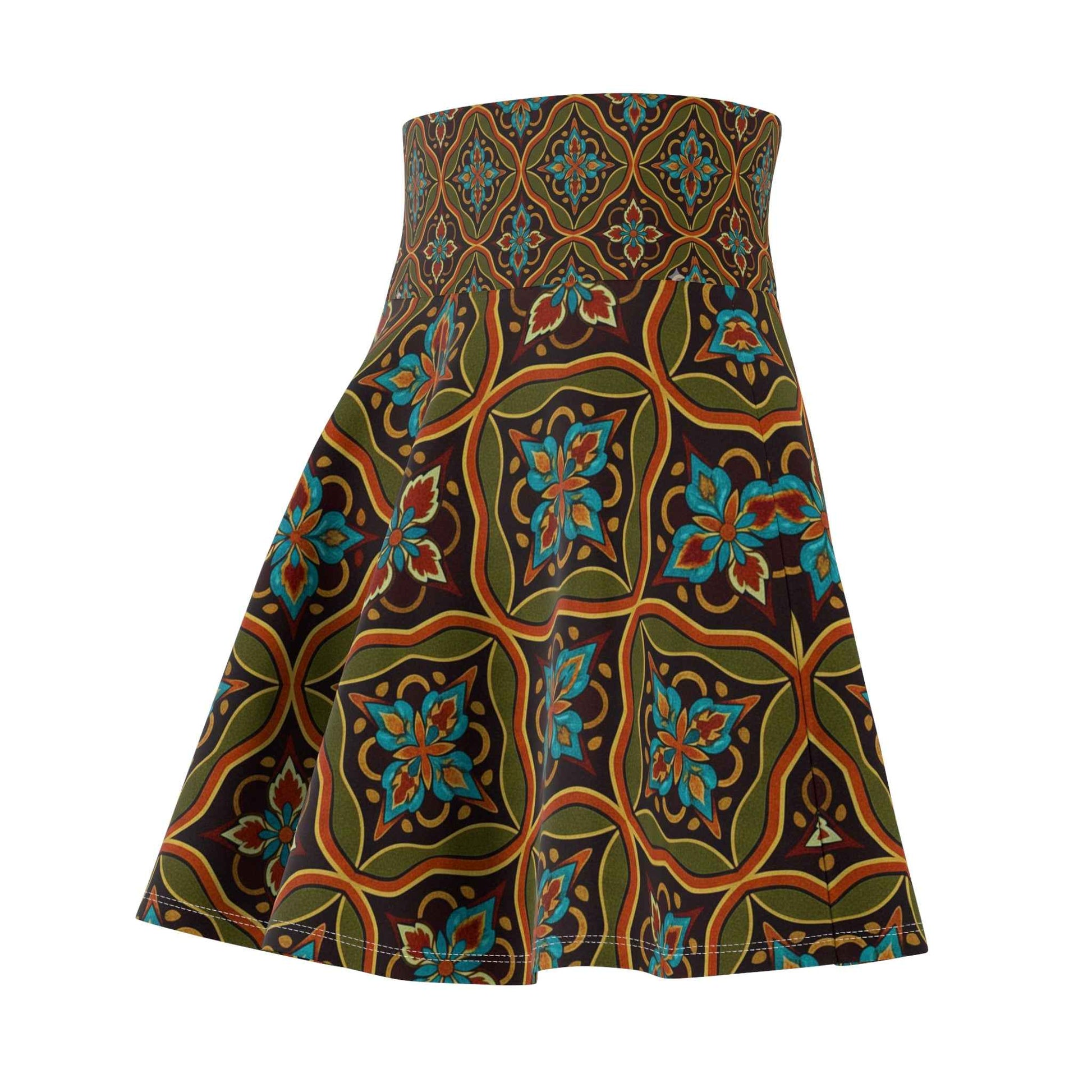 Turkish Style Skater Skirt for Women - Trendy Vibrant Fashion