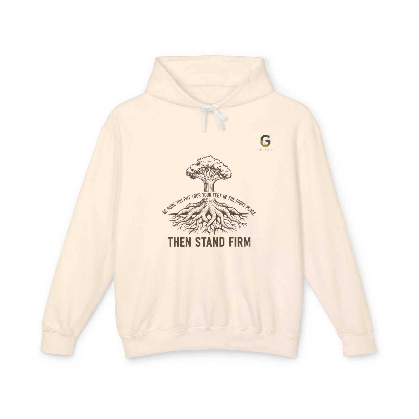 Inspirational Lightweight Hoodie for Men and Women - Then Stand Firm