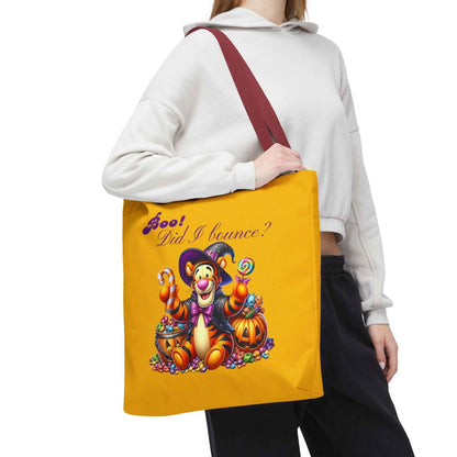Halloween Tote Bag - Boo! Did I Bounce? Fun Trick or Treat Bag, Cute Gift for Halloween Lovers, Seasonal Shopping Bag, Fall Decor
