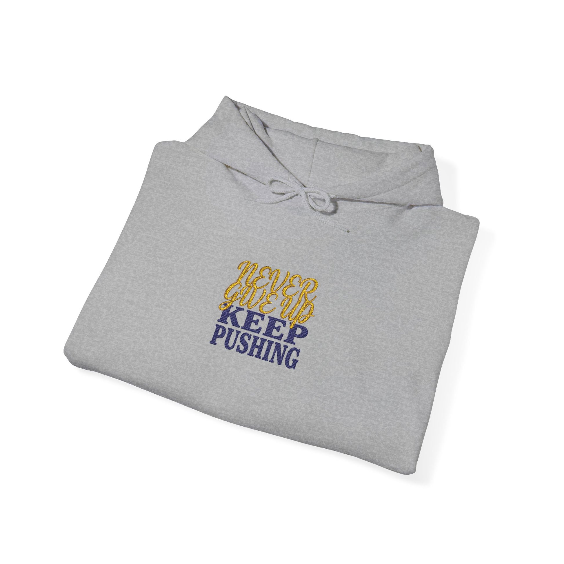 Keep Pushing Hoodie - Motivational Tiger Graphic Pullover for Inspiration - Ghita Shop