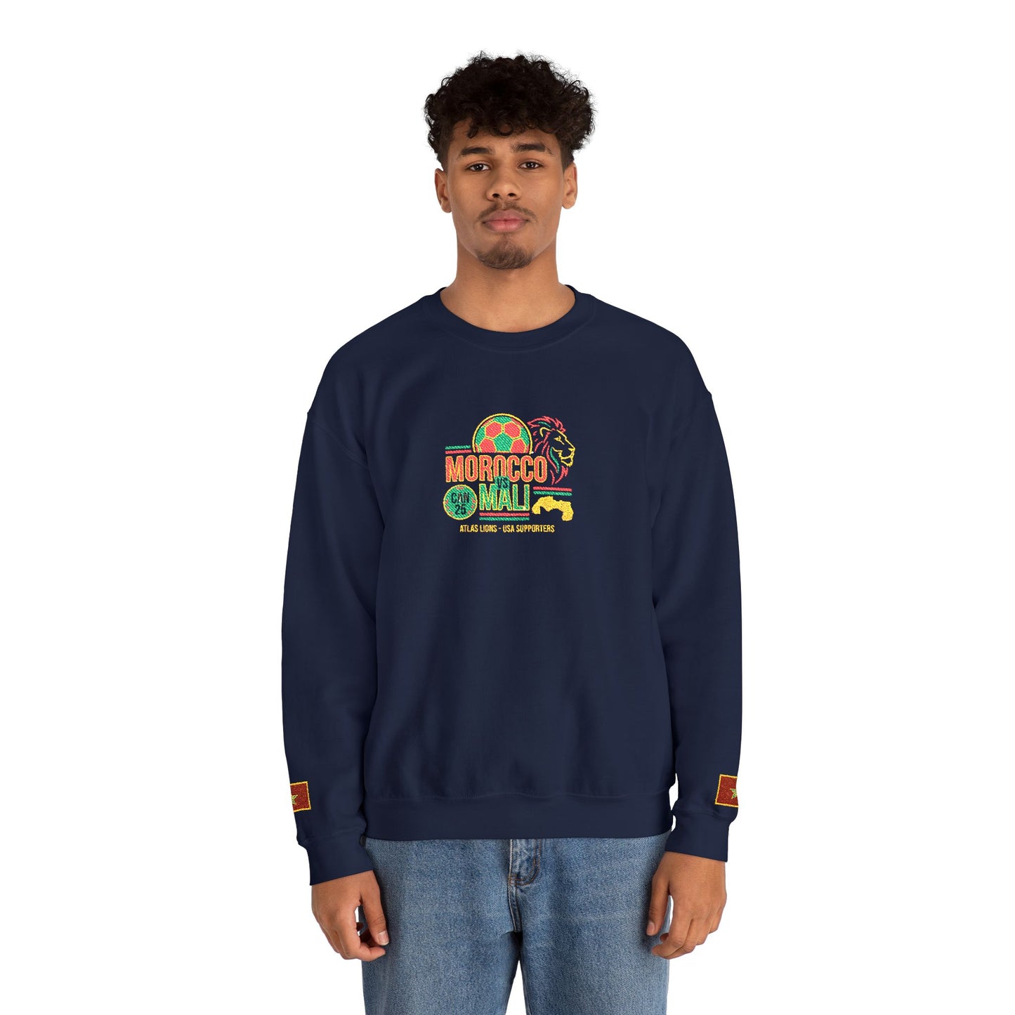 Morocco Mali Crewneck Sweatshirt - Show Your Support for Morocco in the USA