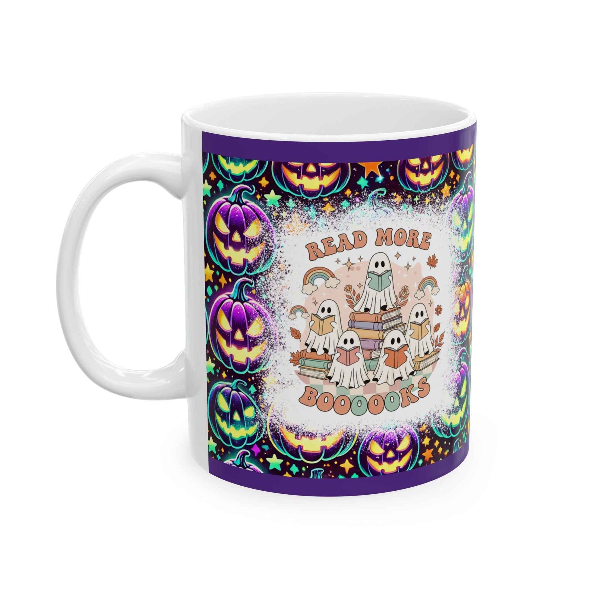 Spooky Halloween Mug - Ceramic Pumpkin Decor, 11oz & 15oz, Perfect for Fall, Coffee Lovers & Halloween Gifts