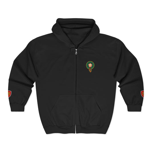 Morocco Pride Zip-Up Hoodie - Match Day Edition 🇲🇦