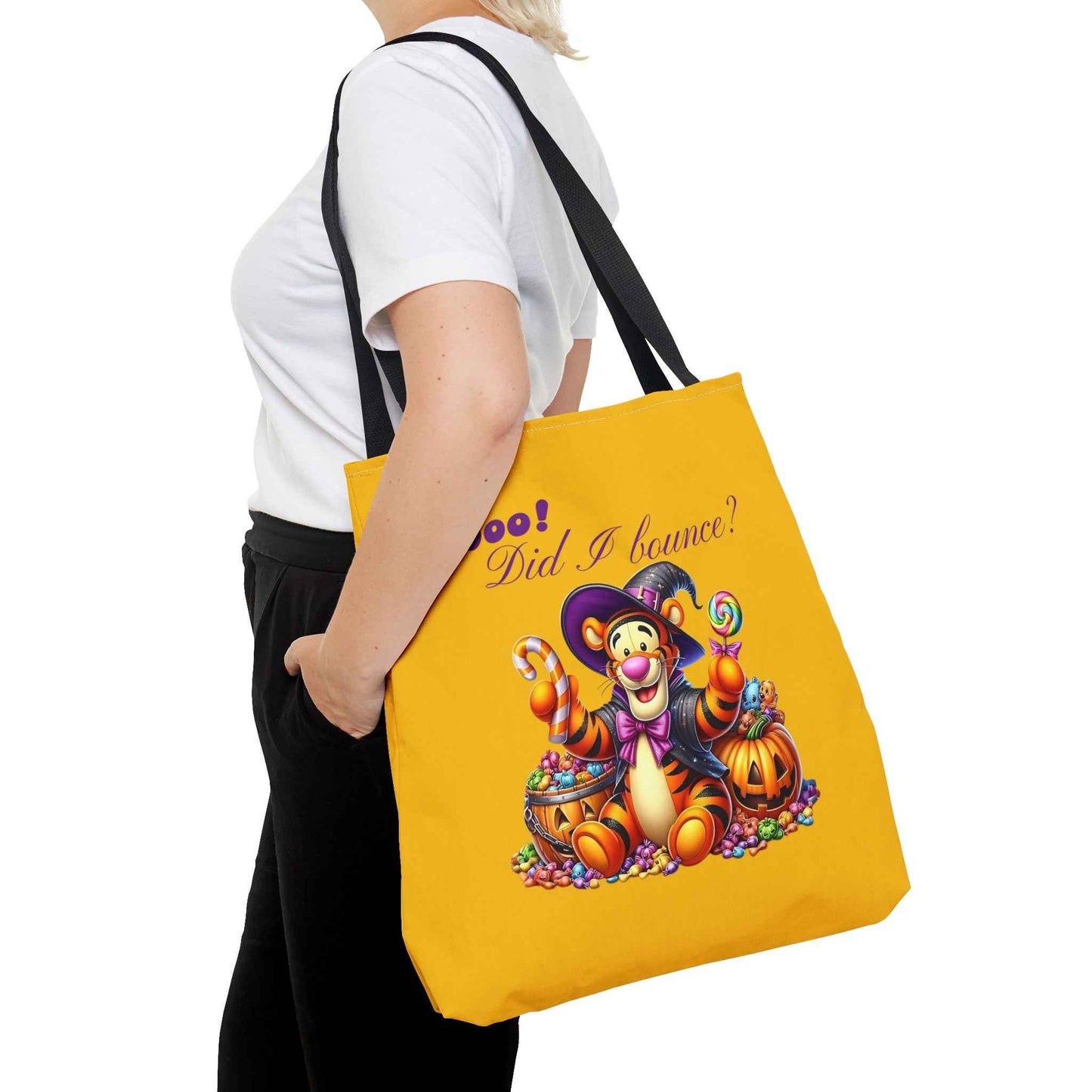 Halloween Tote Bag - Boo! Did I Bounce? Fun Trick or Treat Bag, Cute Gift for Halloween Lovers, Seasonal Shopping Bag, Fall Decor