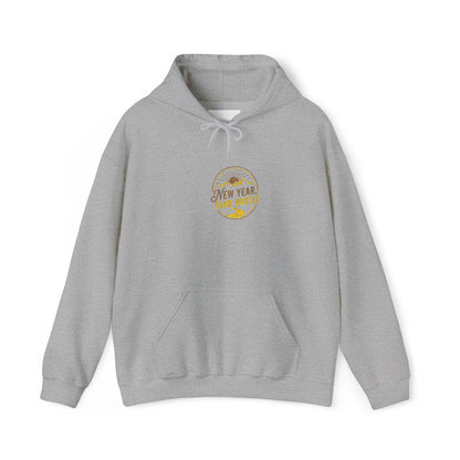 New Year Golden Fireworks Hoodie — Celebrate 2025 Pullover