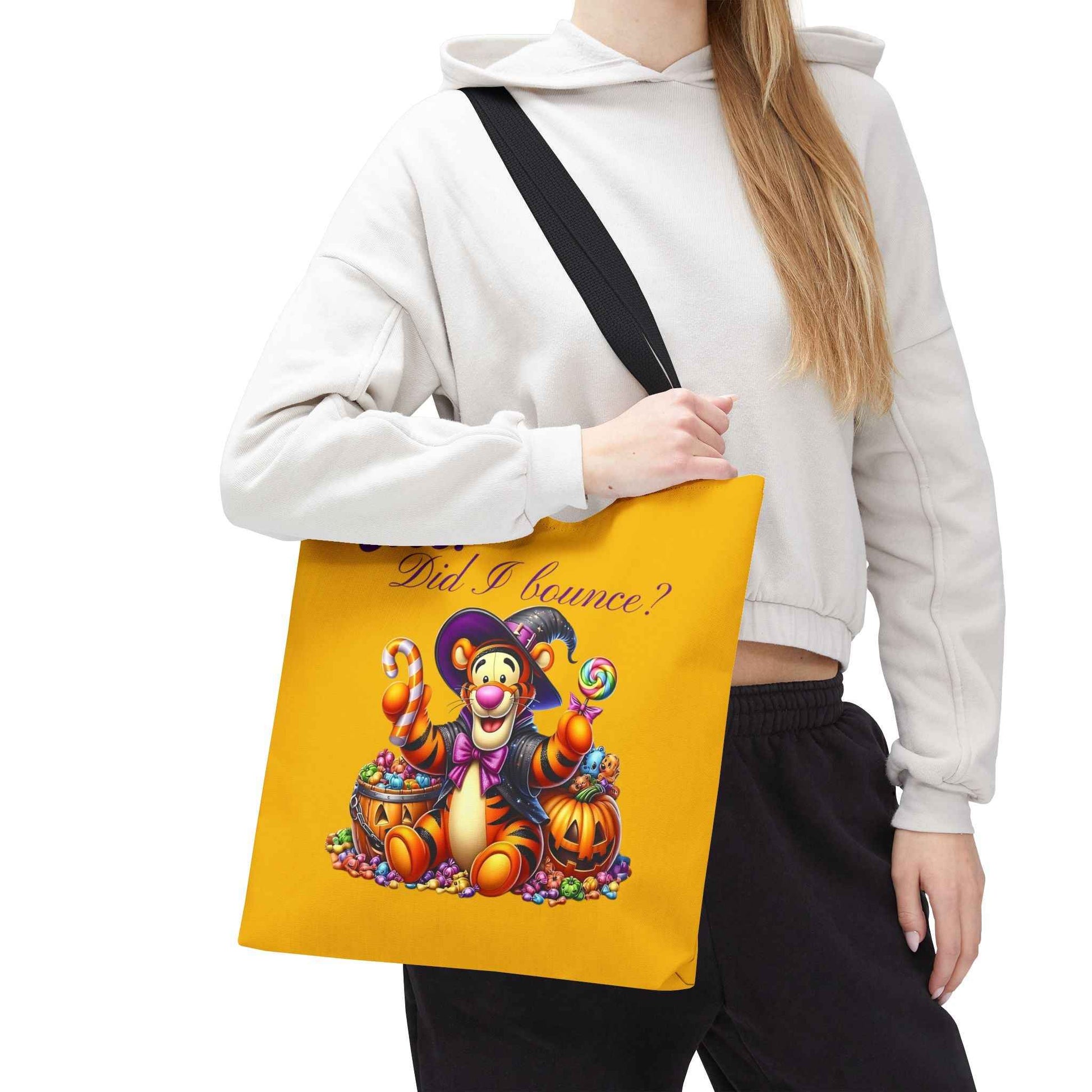 Halloween Tote Bag - Boo! Did I Bounce? Fun Trick or Treat Bag, Cute Gift for Halloween Lovers, Seasonal Shopping Bag, Fall Decor