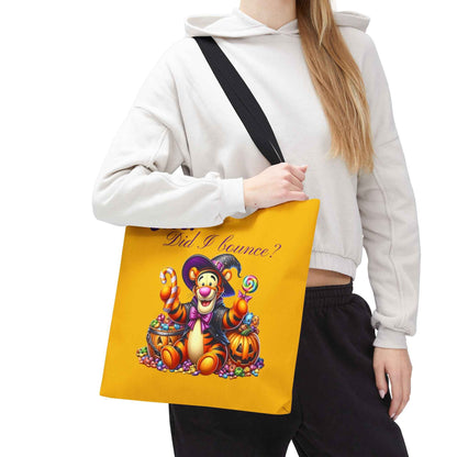 Halloween Tote Bag - Boo! Did I Bounce? Fun Trick or Treat Bag, Cute Gift for Halloween Lovers, Seasonal Shopping Bag, Fall Decor