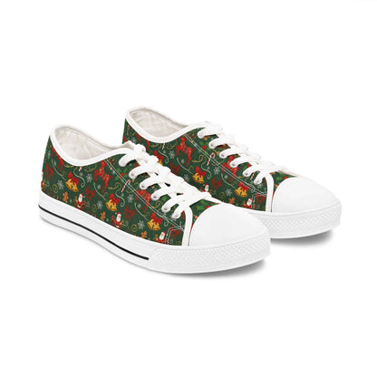 Holiday Floral Women's Low Top Sneakers