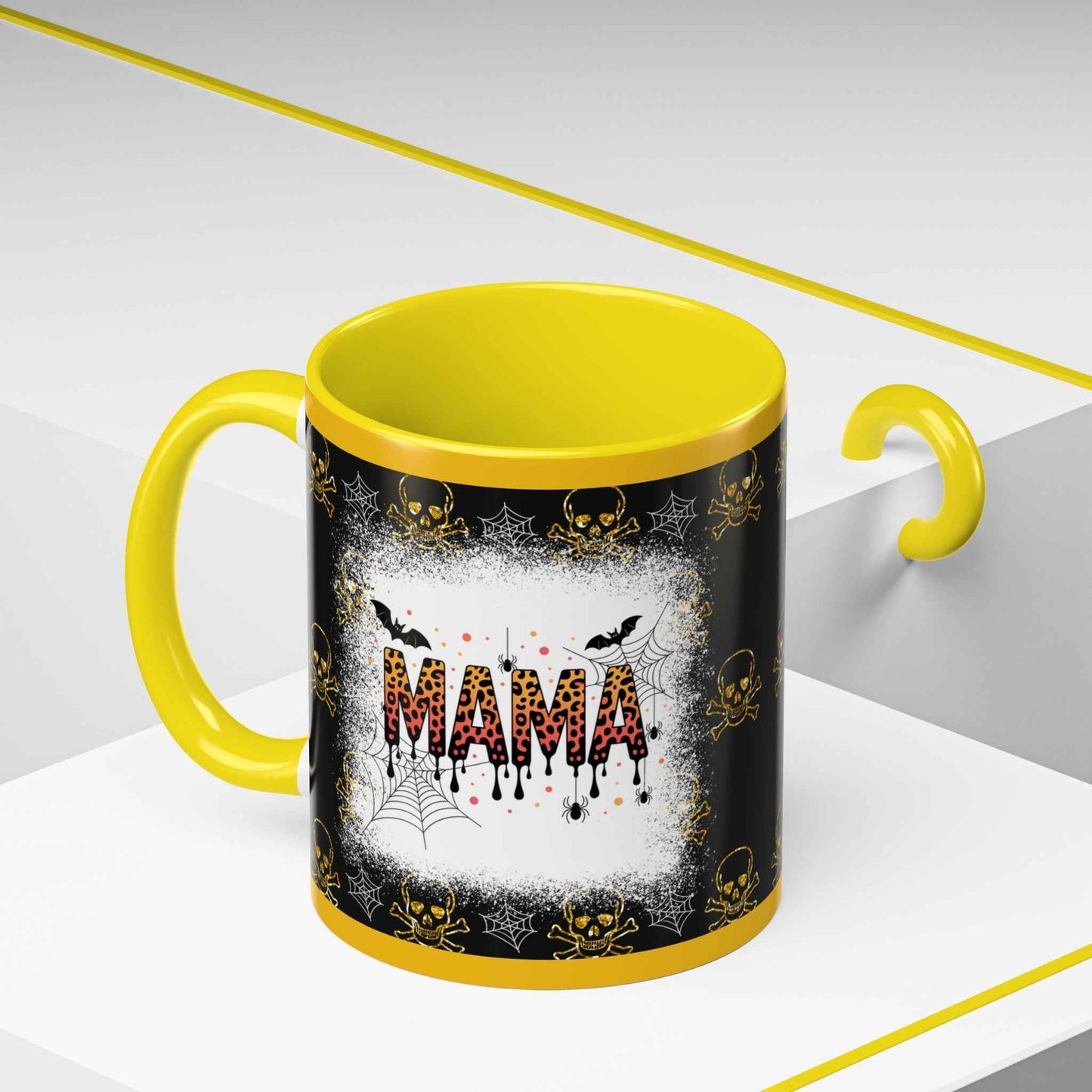 Spooky Mama Coffee Mug - Unique Personalized Halloween Gift, Goth Decor, Witchy Mug