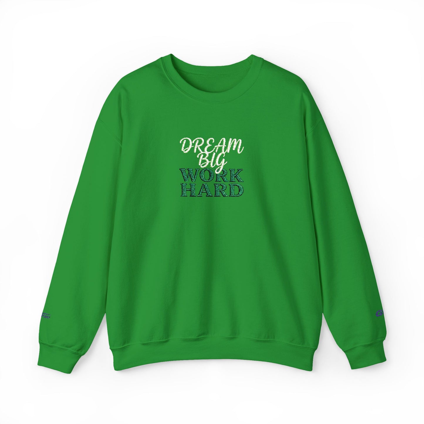 Dream Big Floral Crewneck Sweatshirt — "Dream Big, Sparkle Fierce" Inspirational Pullover - Ghita Shop