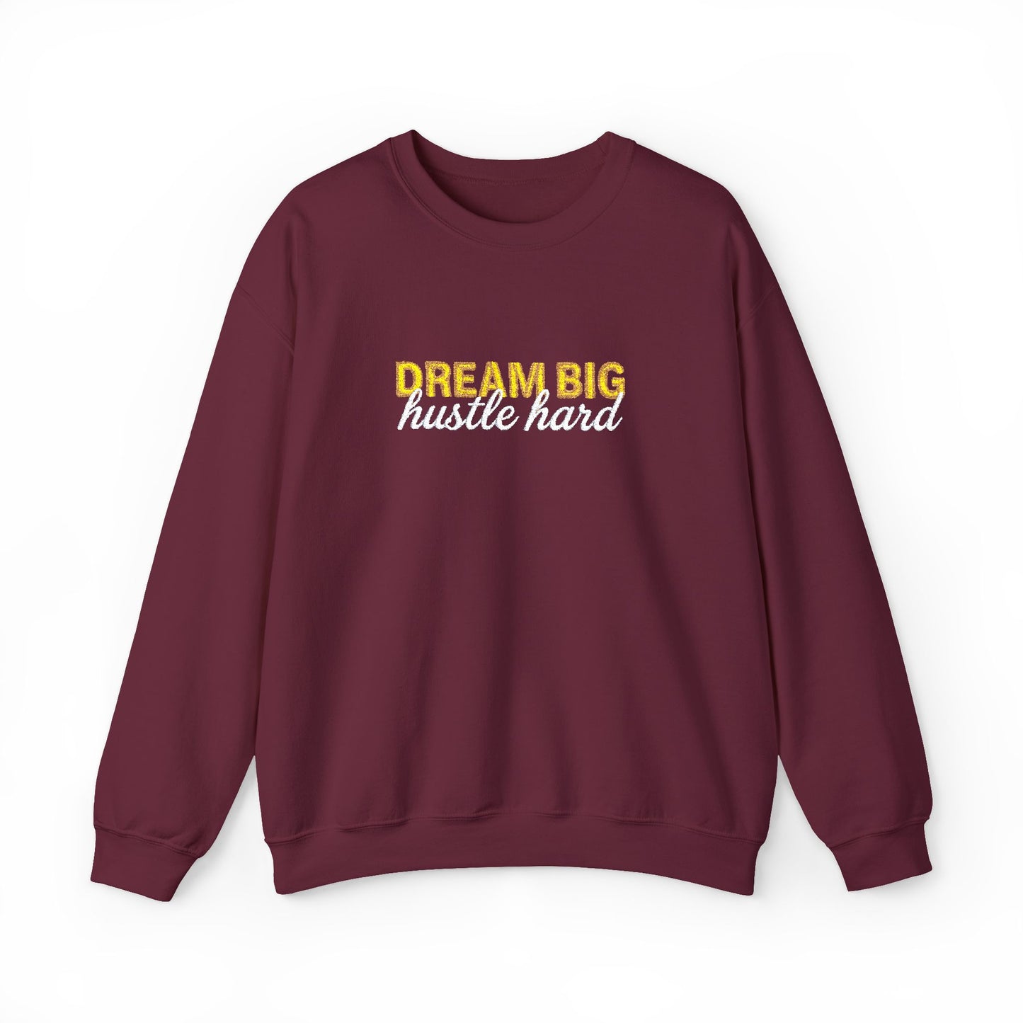Dream Big Floral Sweatshirt - Inspirational Crewneck Pullover "Dream Big, Sparkle Fierce" - Ghita Shop