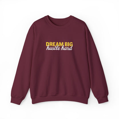 Dream Big Floral Sweatshirt - Inspirational Crewneck Pullover "Dream Big, Sparkle Fierce" - Ghita Shop
