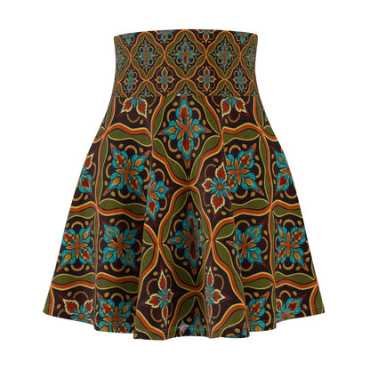 Turkish Style Skater Skirt for Women - Trendy Vibrant Fashion