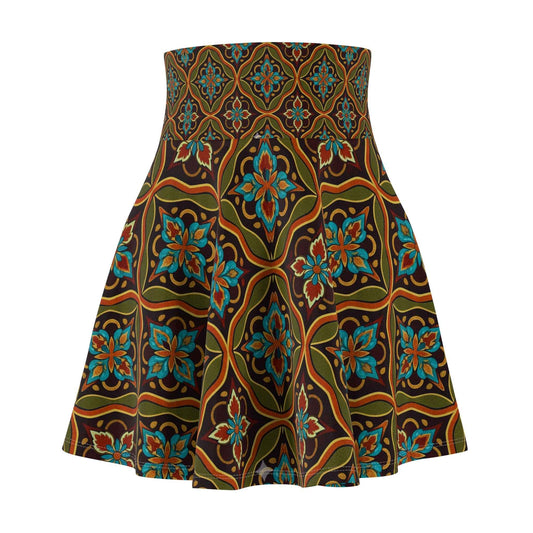 Turkish Style Skater Skirt for Women - Trendy Vibrant Fashion