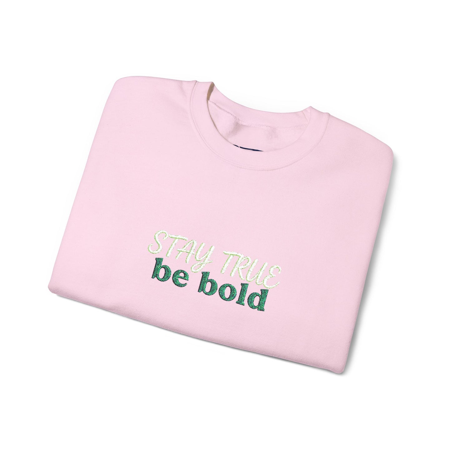 Be Bold Sweatshirt - Minimal Inspirational White Crewneck for Motivation - Ghita Shop