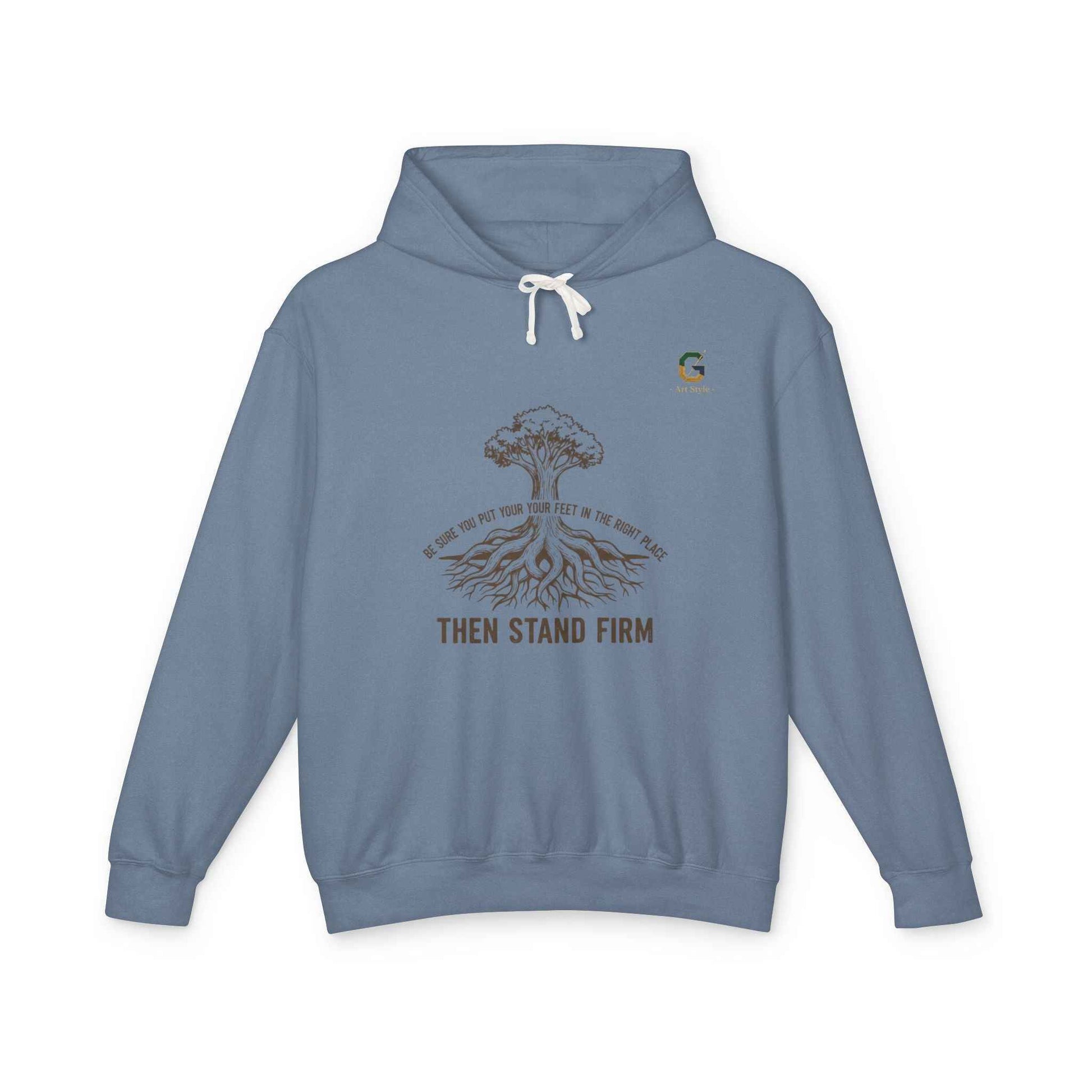 Inspirational Lightweight Hoodie for Men and Women - Then Stand Firm