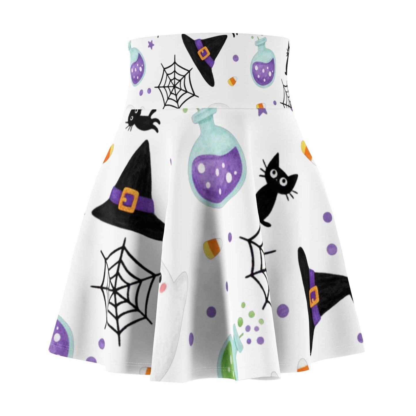 Chic Halloween Skater Skirt - Stylish Festive Fashion for October 31st