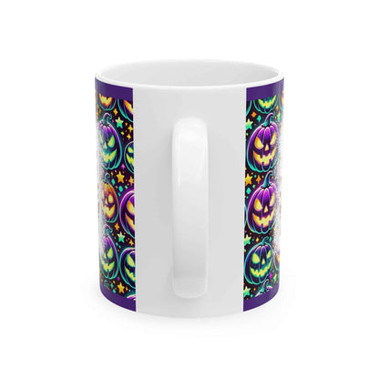 Spooky Halloween Mug - Ceramic Pumpkin Decor, 11oz & 15oz, Perfect for Fall, Coffee Lovers & Halloween Gifts