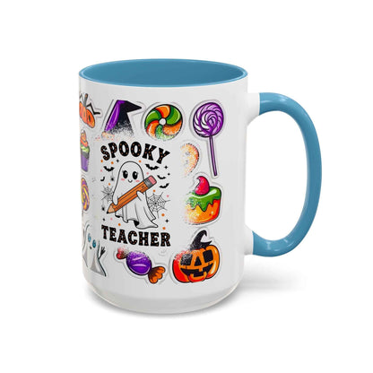 Spooky Teacher Coffee Mug – Adorable Halloween Decor with Cute Ghost Design
