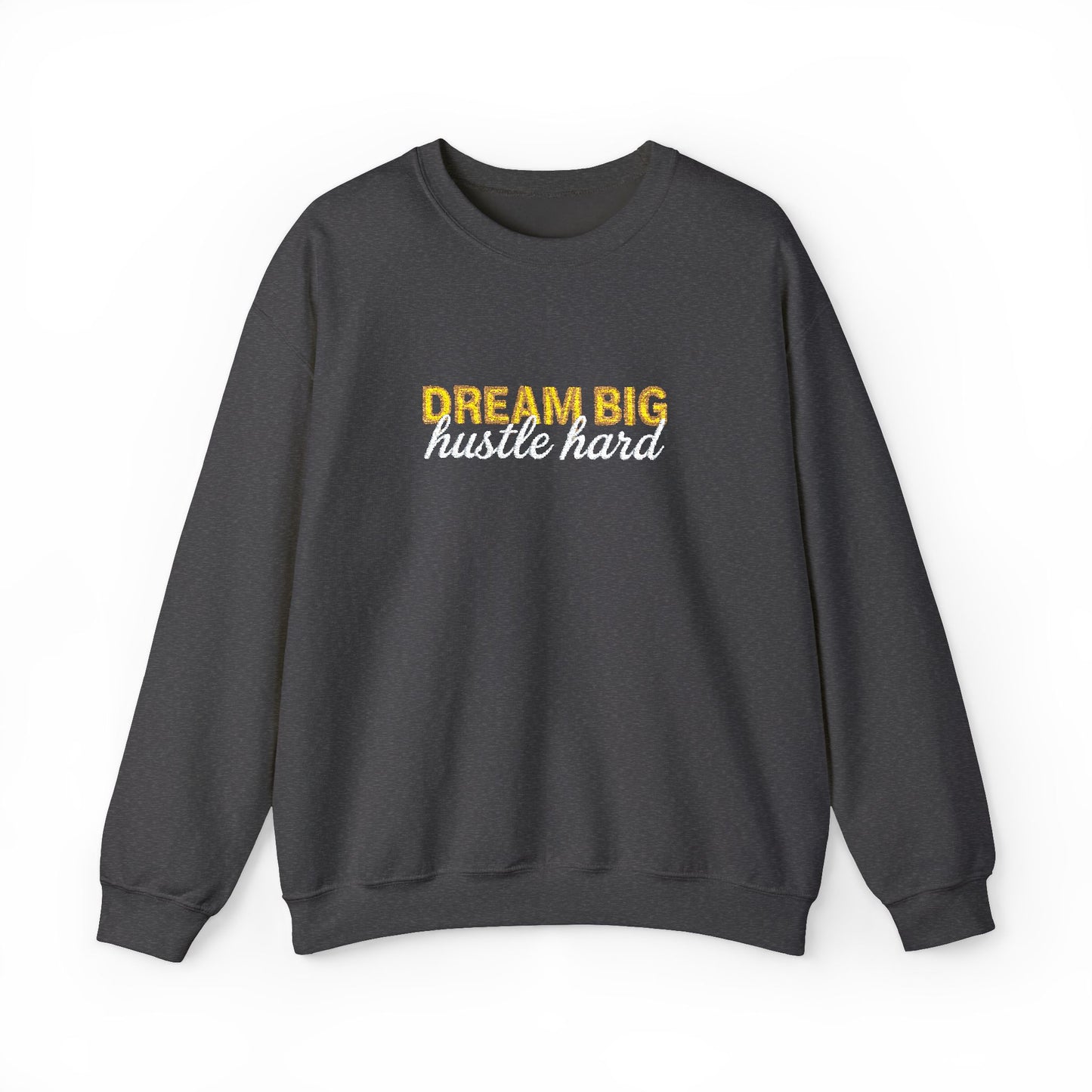 Dream Big Floral Sweatshirt - Inspirational Crewneck Pullover "Dream Big, Sparkle Fierce" - Ghita Shop