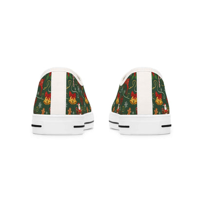 Holiday Floral Women's Low Top Sneakers