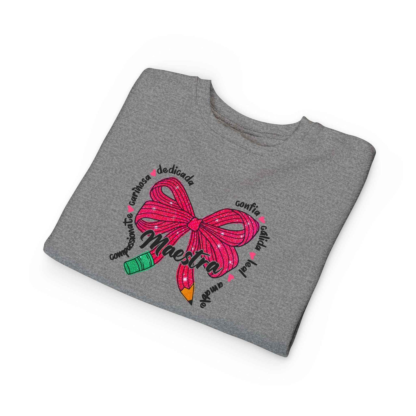 Toddler Sweatshirt with Bow Design in Colorful Style