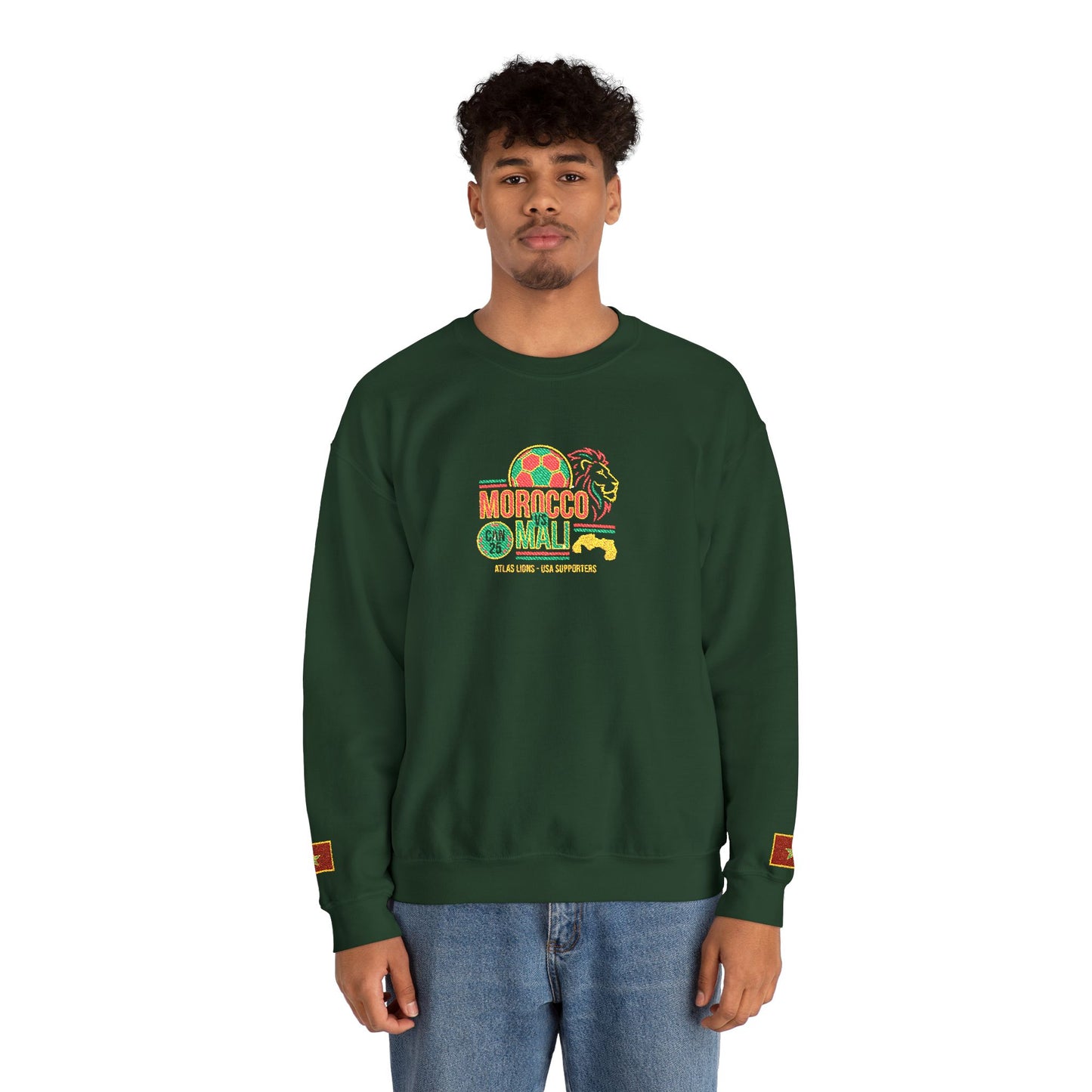 Morocco Mali Crewneck Sweatshirt - Show Your Support for Morocco in the USA