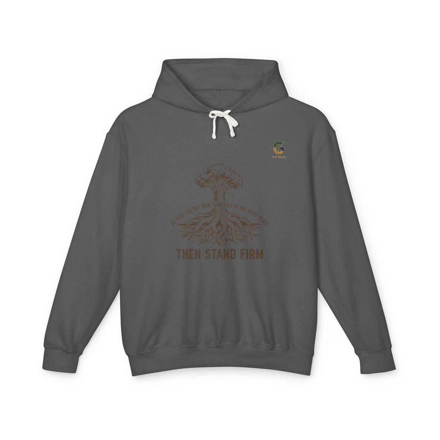 Inspirational Lightweight Hoodie for Men and Women - Then Stand Firm