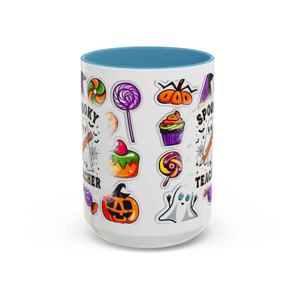Spooky Teacher Coffee Mug – Adorable Halloween Decor with Cute Ghost Design