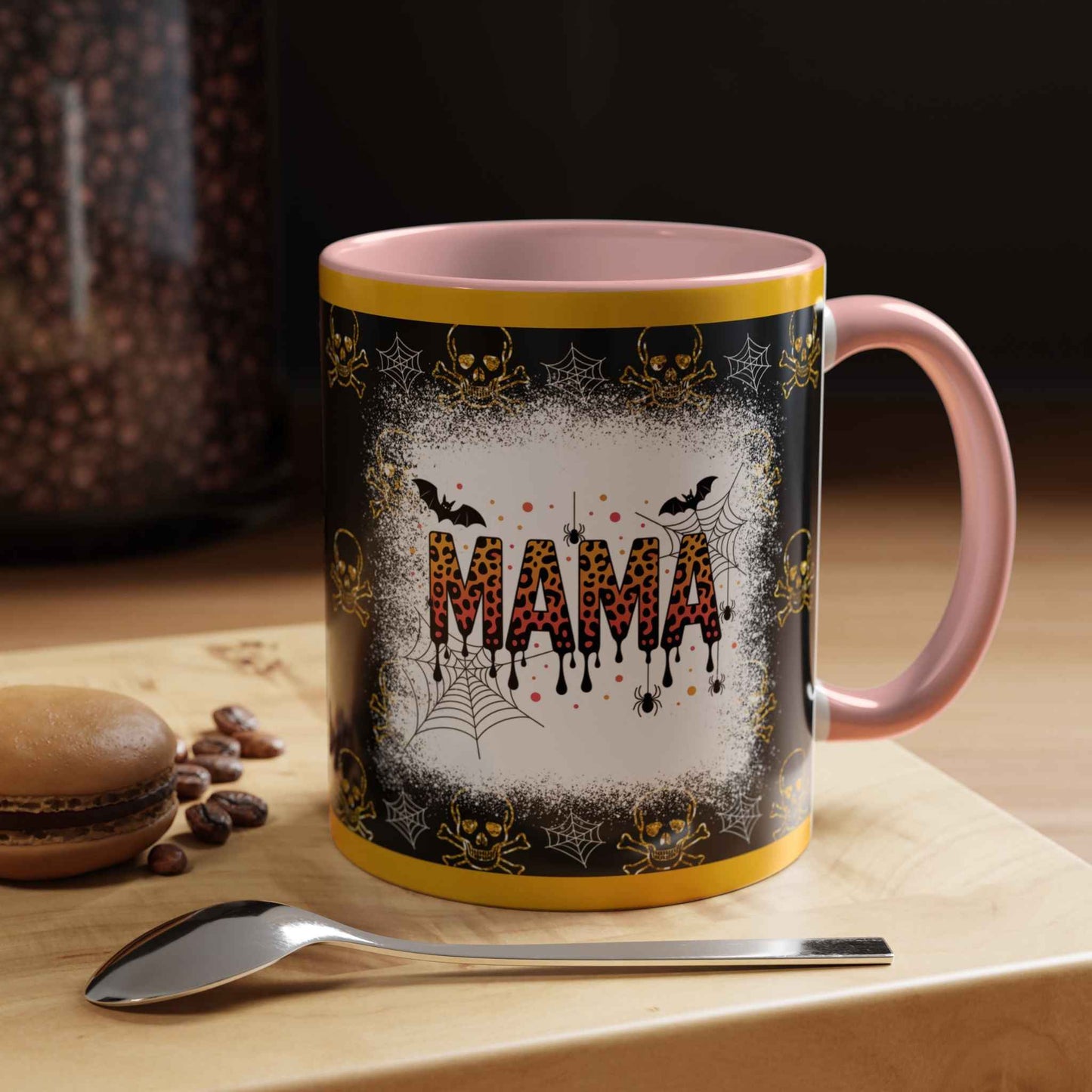 Spooky Mama Coffee Mug - Unique Personalized Halloween Gift, Goth Decor, Witchy Mug