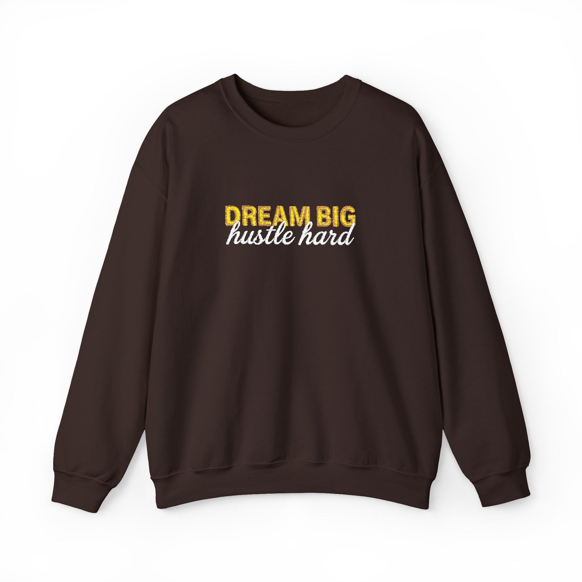 Dream Big Floral Sweatshirt - Inspirational Crewneck Pullover "Dream Big, Sparkle Fierce" - Ghita Shop