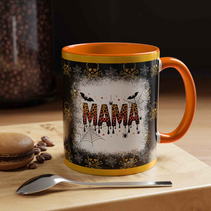 Spooky Mama Coffee Mug - Unique Personalized Halloween Gift, Goth Decor, Witchy Mug