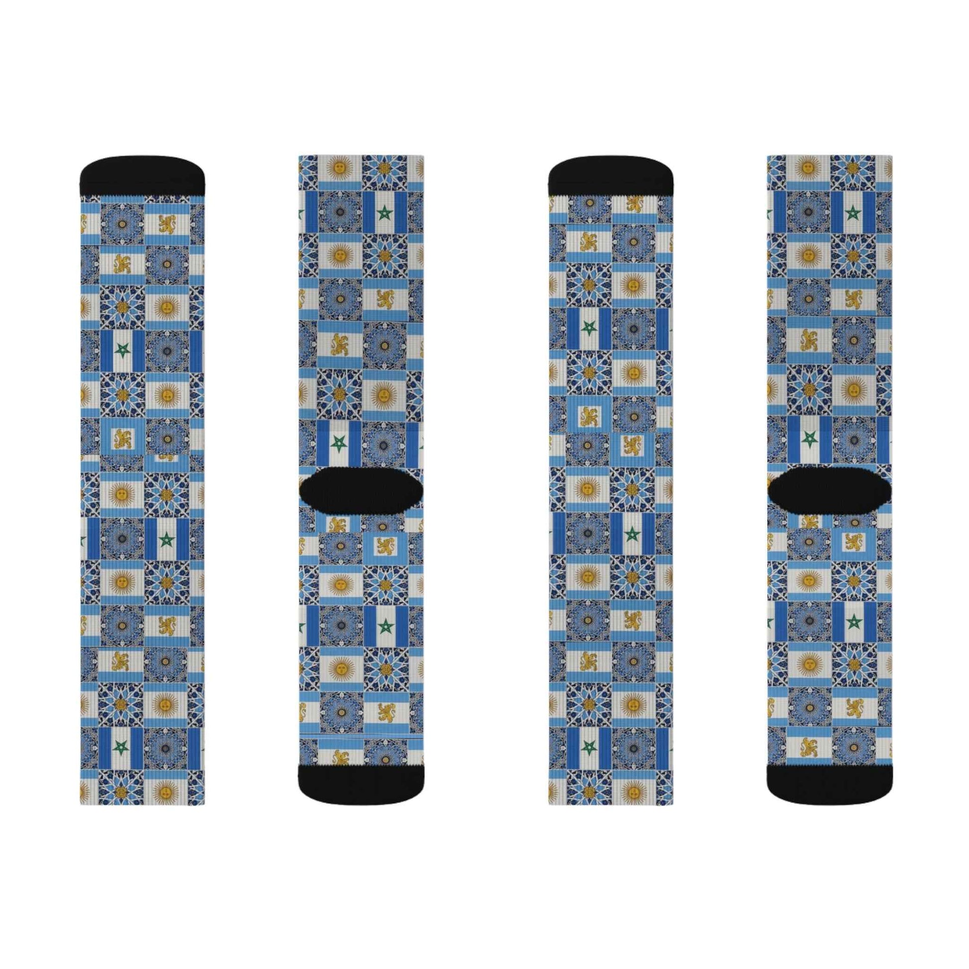 Morocco Argentina Patterned Socks - Limited Edition U20 World Cup Supporter Collection