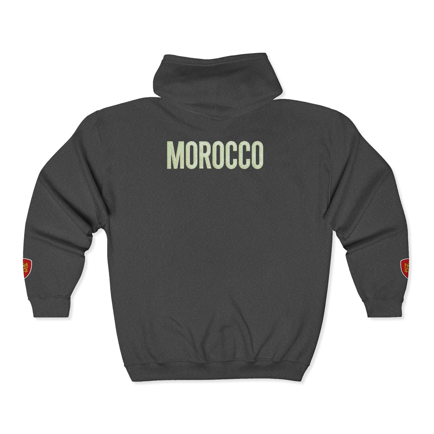 Morocco Pride Zip-Up Hoodie - Match Day Edition 🇲🇦