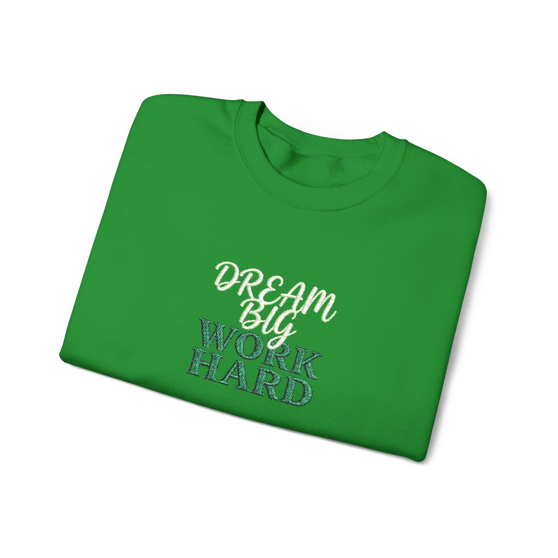Dream Big Floral Crewneck Sweatshirt — "Dream Big, Sparkle Fierce" Inspirational Pullover - Ghita Shop