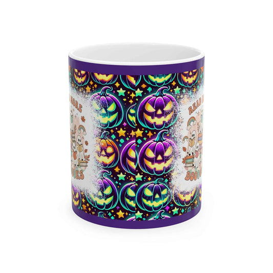 Spooky Halloween Mug - Ceramic Pumpkin Decor, 11oz & 15oz, Perfect for Fall, Coffee Lovers & Halloween Gifts