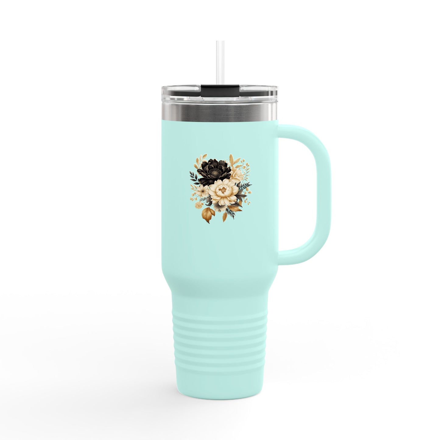 Floral Insulated Mug, 40oz, Gifts for Her, Summer Picnics,  Eco-Friendly Beverage - Ghita Shop