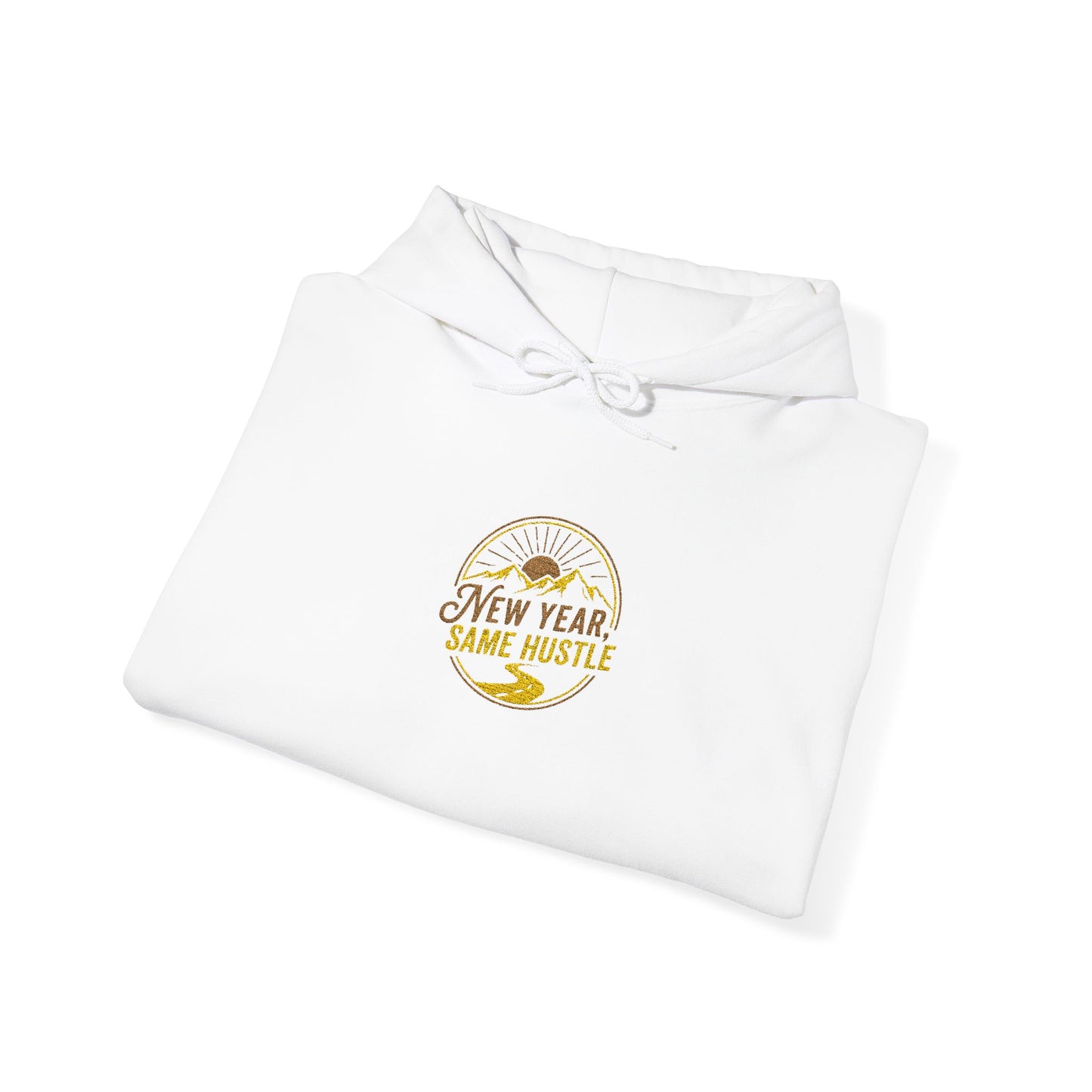 New Year Golden Fireworks Hoodie — Celebrate 2025 Pullover