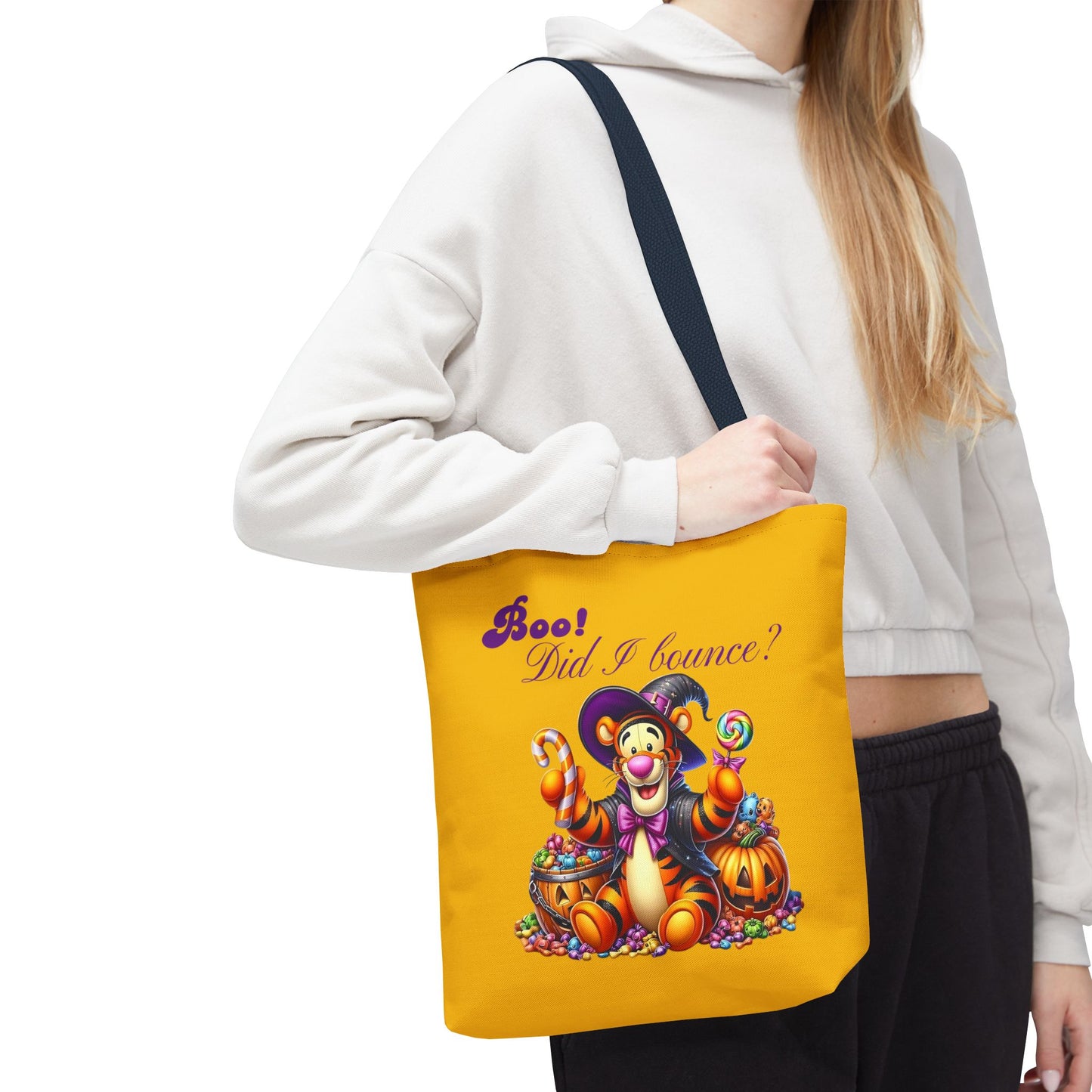Halloween Tote Bag - Boo! Did I Bounce? Fun Trick or Treat Bag, Cute Gift for Halloween Lovers, Seasonal Shopping Bag, Fall Decor - Ghita Shop